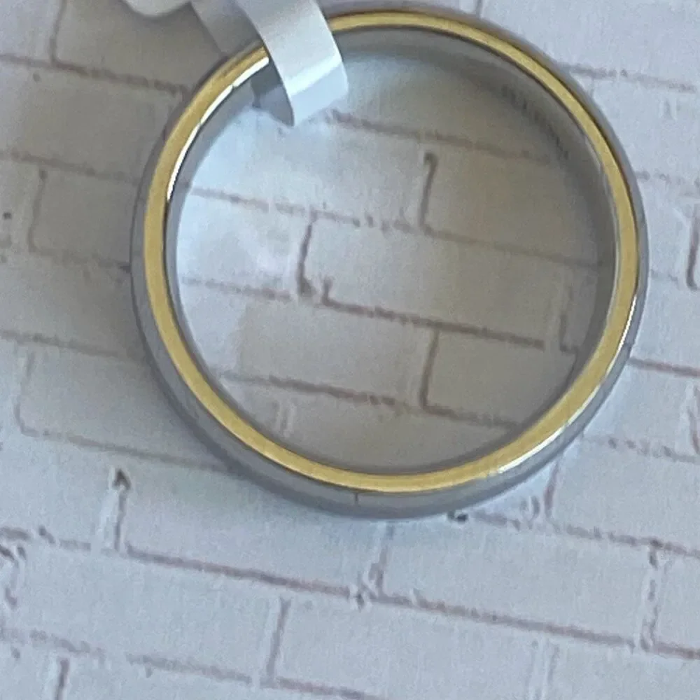 Men’s Stainless Steel Ring Size 10 Silver Band Brushed & Polished Classic